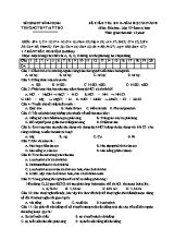 Đề kiểm tra học kỳ II môn Hóa học Lớp 10 (Ban cơ bản) - Năm học 2017-2018 - Trường THPT Mỹ Thọ
